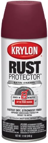 Krylon K06903200 Rust Protector and Preventative Enamels, Satin Burgundy