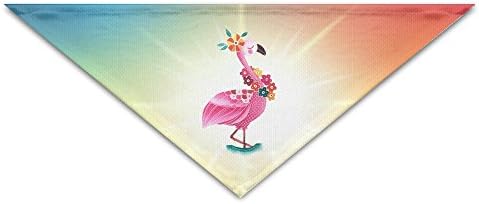 Pink Flamingo Pet Scarf, Dog Bandana, Pet Collars, Triangle Neckerchief, Puppy Triangle, Triangle Bibs Scarfs For Pet Dogs