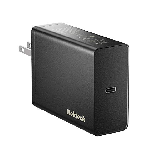Nekteck 60W USB Type C Wall Charger with Power Delivery, Supply Adapter with Foldable Plug for MacBook Pro/Air 2018, Dell Xps, Matebook, Ipad Pro, iPhone, Galaxy, Pixel, Nintendo Switch