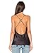 Blooming Jelly Women's Sexy Halter Criss Cross Bandage Camisole Spaghetti Strap Tank Top (S)