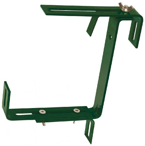 Halter schwere Ausführung für Balkonkasten, Farbe:dunkelgrün