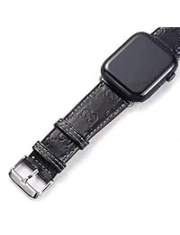 The ONE 42   Correas para Apple Watch 1.654 in (aptas para 1.732 in), lujosas y modernas correas de piel sintética para hombres y mujeres, reemplazo para Apple Watch Series 4 3 2 1 de 42 1.732 in