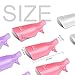Acrylic Nail Polish Remover Clips, Teenitor Nail Art Soak Off Clips Caps UV Gel Polish Remover Wrap Tool-Purple, Pink, White, 30pcs Nail Clips