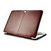 ZinMark 11 Inch Laptop Cover Leather Case, Compatible with 11.6 Inch MacBook Air A1370 and A1465, Anti-Scratched PU Leather - Brown