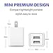 USB Wall Charger,Charger Adapter, Atizzy 2-Pack 2.4Amp Dual Port Fast Charger Plug Cube for iPhone X 8/7/6 Plus SE/5S/4S,iPad, iPod, Samsung, LG, HTC, Huawei, Moto, Kindle and More…