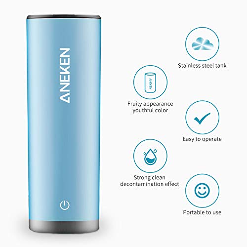 Aneken Ultrasonic Cleaner, Professional Portable Ultrasonic Glasses Cleaner / Jewelry Cleaner for Eyeglasses, Jewelry, Diamonds, Sunglasses, Rings and more, Blue