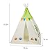Kids Teepee Children Play Tent Children's Foldable Play House Tipi Wigwam Kids Room Decor for Indoor Outdoor Use Photo Prop Pictured