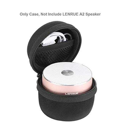 LENRUE Hard EVA Travel Case for LENRUE A2 Portable Wireless Bluetooth Speaker (Black)