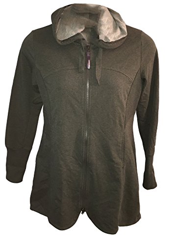 Hooded Jacket, Green Heather, Large 