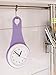 UPIT Water Drop Shape Water Resistance Clock Purple 10.5 x 4 x 21cm (4.13 x 1.57 x 8.27 inch)