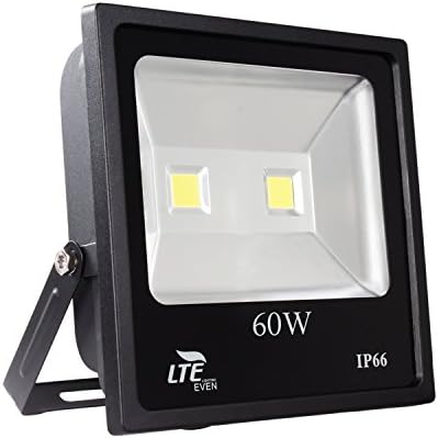 LTE Super Bright LED Flood Lights Outdoor,Daylight White Security Light,6000K, IP66 Waterproof Landscape Wall Light … (60)