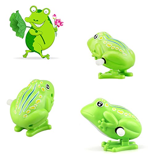 Dartphew Toys,1 PCS Fashion Lovely Cute Funny Kids Wind Up Clockwork Toy Mini Cute Jumping Baby Toys Pull Back Wind Up Safety Toys– For Kids, Toddlers & Baby(Green)