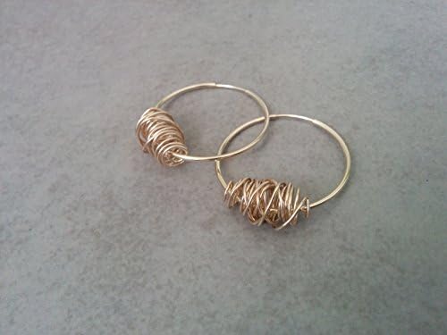 Gold Hoop Earrings, Flower Hoop Earrings
