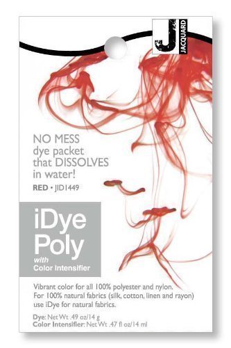 Jacquard iDye Poly - Stoff Farbstoff für Polyester und Nylon (Verschiedenen Farben Erhältlich) - Rot