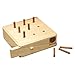 9 Hole Pegboard | Wooden Box Peg Board for Finger Dexterity, Physical Therapy, Fine Motor Coordination, Sensory Rehabilitation