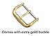 deBeer brand Genuine Lizard Watch Band (Silver & Gold Buckle) - Black 18mm