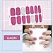 WOKOTO 6 Sheets Nail Polish Stickers Wraps Solid Color Marble Pattern Manicure Self-Adhesive Stickers For Nails Polish Strips With 1Pc Nail File Set