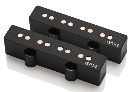 EMG JV-Set Active Two Pickup Bridge/Neck Set for J-Bass, Black