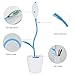 IEGROW LED desk lamp with usb charging port, eye care desk lamp, flexible gooseneck, rechargeable children's desk lamps with pen holder, suitable for reading, children's family, office and dormitory ( Blue )