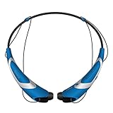 Rymemo 2016 Newest Match Color Universal Wireless Bluetooth 4.1 Music Earphones Stereo Headphones Sports/running Magnetic Headset Earbuds for cellphone, Silver-Blue