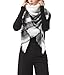 Zando Soft Warm Tartan Plaid Scarf Shawl Cape Blanket Scarves Fashion Wrap White Gray Black White Gray Black One Size