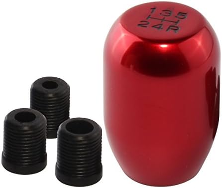 5 Speed Manual Car Gear Shift Knob by FOXSTAR, Red