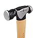 Real Steel 0405 Genuine Hickory Wood Handle Ball pein Hammer 24 ounce