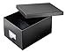 Globe-Weis/Pendaflex Fiberboard Index Card Storage Box, 5 x 8 Inches, Solid Black (5X8BLA)