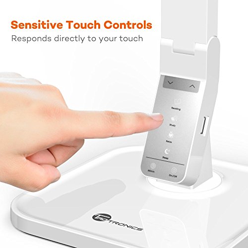 image for TaoTronics LED Desk Lamp with USB Charging Port, 4 Lighting Modes with