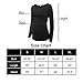 Ecavus Womens Casual Maternity Tops Pregnancy Clothing (M, White Black Stripe)
