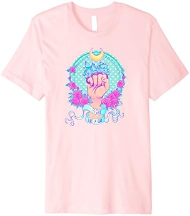 Mens Fight Like Girls Crystal Brass Knuckles Pastel Goth T Shirt 2XL Pink