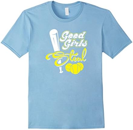 Men's Good Girls Steal Bases T Shirt Small Baby Blue