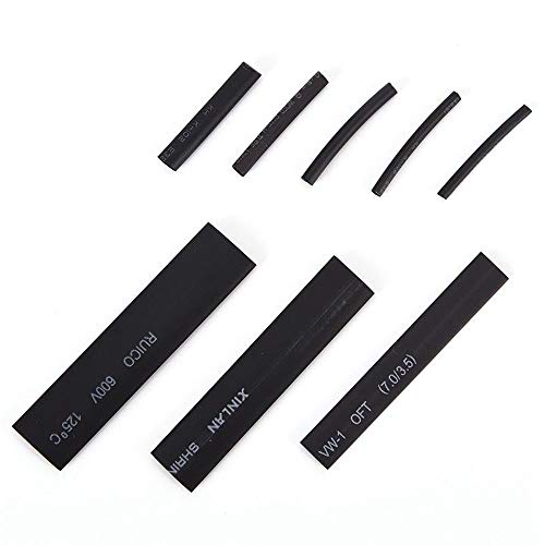 Pulison 254 PCS Heat Shrink Tubing Tube Electrical Wire Cable Wrap Assortment Electric Insulation Heat Shrink Tube Kit