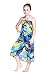 Girl Hawaiian Halter Dress in Blue Sunset