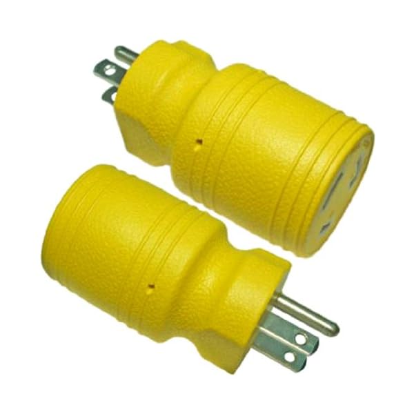 Conntek-Locking-Adapter-with-15-Amp-125-Volt-Male-Plug-To-20-Amp-Female-Connector