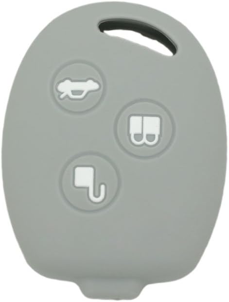 BROVACS Silicone Cover Protector Case Holder Skin Jacket Compatible with FORD 3 Button Remote Key Fob CV2707 Grey