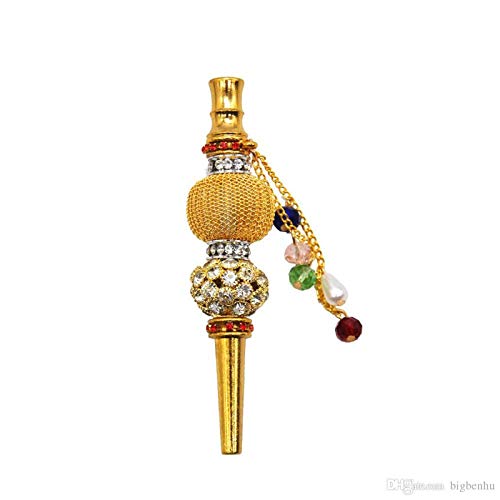 Metallic Fancy Hookah Tips Shisha Nargila Hose Mouth Tip.Luxury Middle Eastern Style Hookah Mouth Tip.