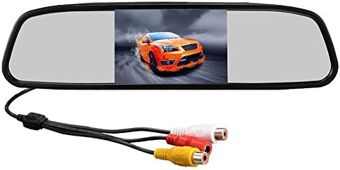 Fuloophi 4.3 Inch LCD Car mirror monitor for Car Rear View Camera/DVD/VCR/DVB