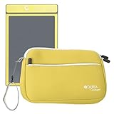 DURAGADGET Lemon Yellow Protective Neoprene Carry Case For Boogie Board 8.5 Inch, Boogie Board JOT 8.5 Inch Writing Tablet & Personal Organiser (All Colors) With Front Zip Pocket