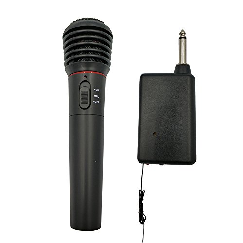 MicVista WM03 wireless microphone system, Handheld Vocal Metal Dynamic Cordless Mic with UHF Cardioid and Multi-Channel Frequency