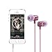 Earbuds In Ear Headphones Earphones Metal Noise Isolatingfor iPhone iPad iPod Android Smartphones Tablets Laptop Mac Computer MP3/4 Mic Controller Rose Gold Headset Built-in Mic 3.5mm