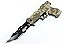 8" Digital Camo Gun Style Spring Assisted Knife with Belt Clip