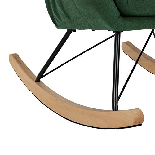 Baby Relax Cranbrook Rocker Chair with Storage Pockets, Green - Thumbnail 3