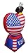 BZB Goods 5 Foot Tall Patriotic Independence Day Inflatable Love Heart with American Flag and Eagle Decoration