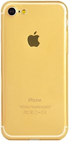 Dfifan[Ultra slim]Iphone 7 Case Clear Phone Case [Flexible Soft TPU ]Apple Iphone 7 Cover (iphone 7 golden)