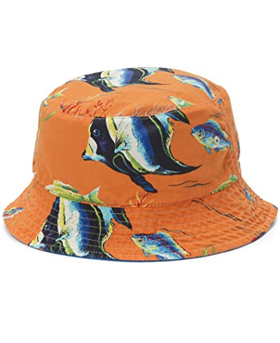 Polo ralph lauren print reversible bucket hat (s/m, blue)