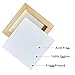 AUREUO Mini Canvas and Easel Set - 4x4 Inch/ 12 Pack - 2/5 Inch Profile Small Square Canvas with Display Stand - Art Gift Set Bulk Pack Canvases for Acrylic Painting & Craft