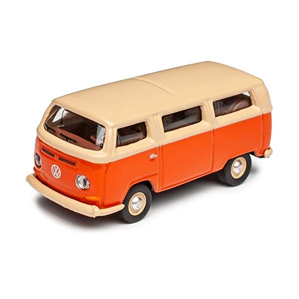 Volkwagen T2 a Bus Orange Beige 1967-1979 H0 1/87 Schuco Modell Auto – Bild 3