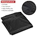 Yaheetech Large Black Bird Cage Cover w/Mesh Window/Storage Pocket Good Night Lightweight & Washable Universal Parrot Cage Cover 41.3in x 27.6in x 48in Black