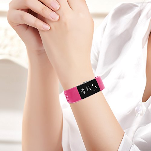 image for iGK Silicone Replacement Bands Compatible for Fitbit Charge 2, Adjusta